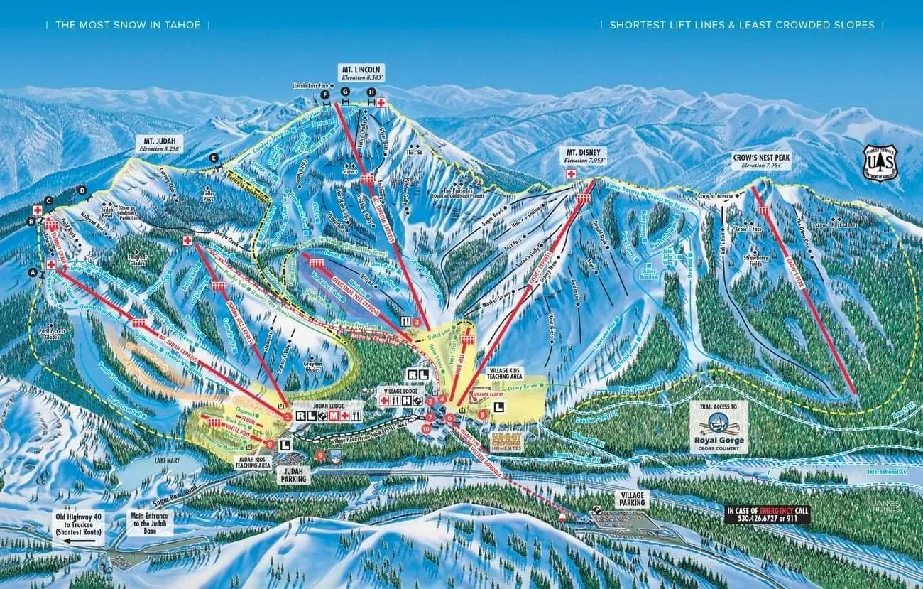 Sugar Bowl Trail Map