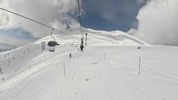 The summit chairs at Niseko ski resort.