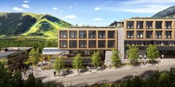 Outside renderings of the residence at Chalet Alpina